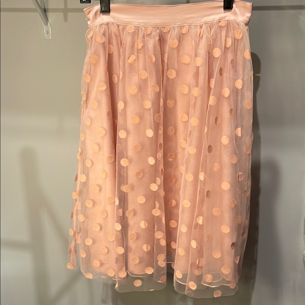 Ryu Pink Ruffled Bubble Midi Skirt Cocktail